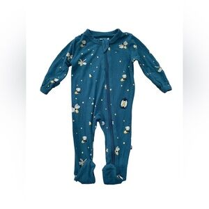 Kyte Baby Newborn Limited Edition Firefly Bamboo Footie Zip Pajamas Sleeper.